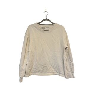 Patagonia‎ Regenerative Organic Cotton Crewneck Sweatshirt Cream Beige Womens M